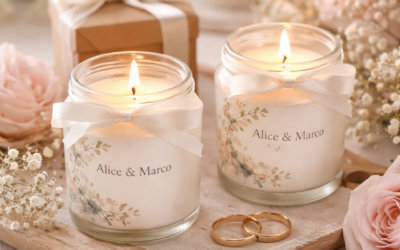 Candele Matrimonio Personalizzate 2026: Eleganza, Sostenibilità e Dettagli che Fanno la Differenza